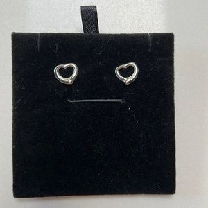 Sterling Silver Heart Shaped Earrings